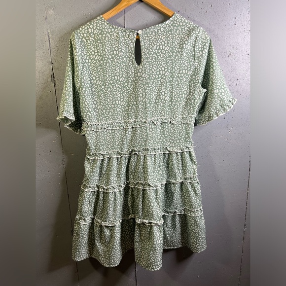 Princess Polly Candice Mini Dress in Sage - Picture 3 of 7